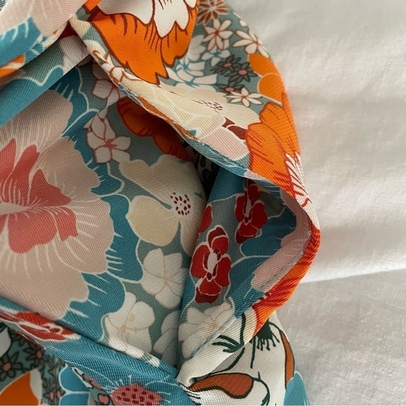 Botanik Studio MEDIUM Wide Leg Pants Skirt Long Floral Flowers - Picture 10 of 10